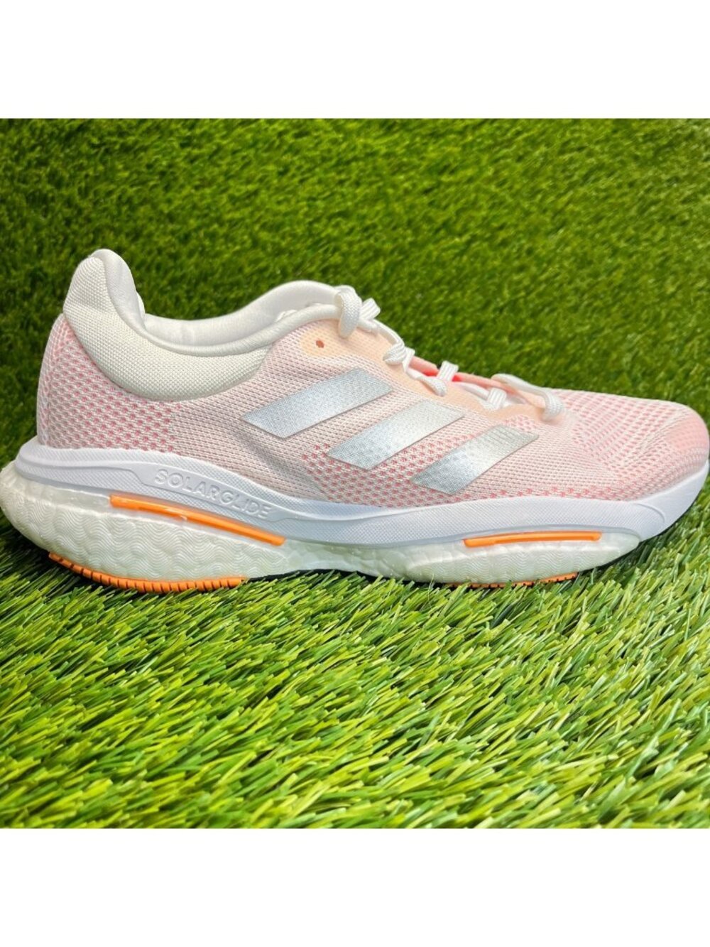 Adidas SolarGlide 5 Womens Size 7 Pink Silver Athletic Running Shoes Sneakers